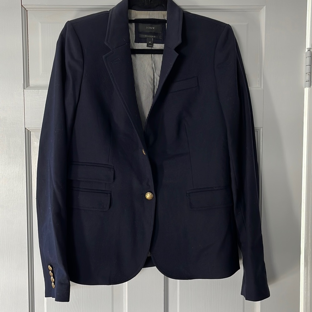 J. Crew navy women’s school boy blazer - 10 tall